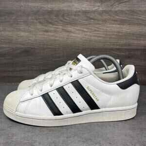 Adidas Superstar Sneakers Mens Size 6.5 / Womens 8 White Black Sneakers